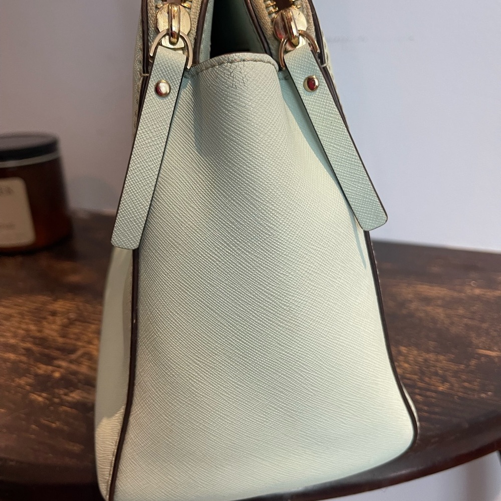 Kate Spade Purse Mint Green Cedar Street Maise Shoulder Medium Satchel Purse - Picture 6 of 12